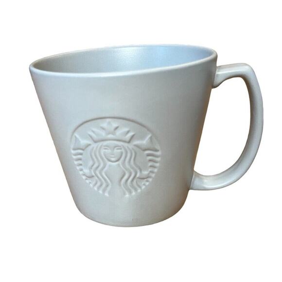 Starbucks Mug Grande 16oz Gray ( Powdered Blue) Siren Logo 2020 Matte Cup Coffee - Picture 1 of 5
